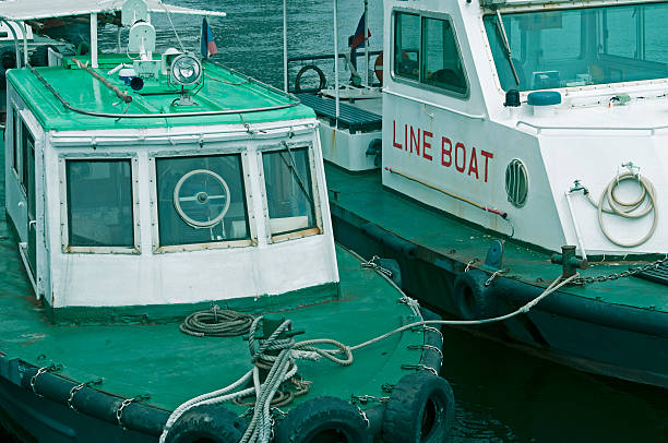 istock Push boats in harbor at Kobe JPN 468613974