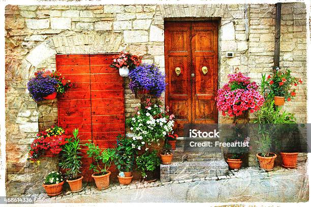 Spello Old Italian Village Stock Photo - Download Image Now - Spello, Umbria, 2015