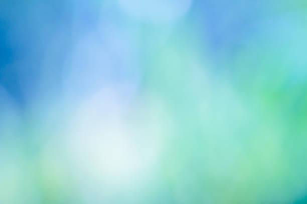 Photo of Abstract background, defocused green and blue