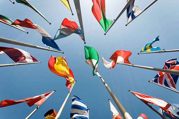 flags international flags global business stock pictures, royalty-free photos & images