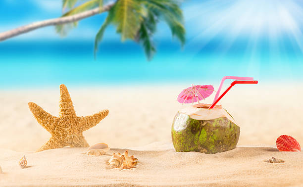 istock summer coconut cocktail on the beach 468619034