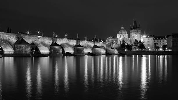 istock Charles Bridge at night in Prague, Czech Republic 468619134