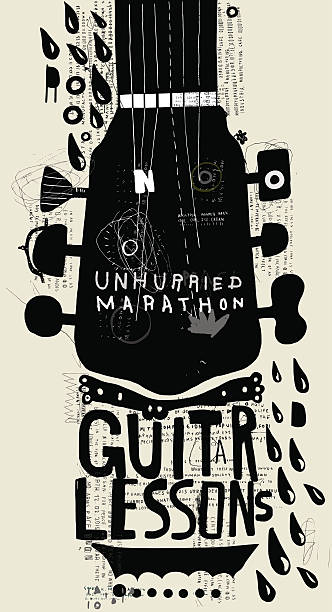 Guitar Symbolic image of part of a musical instrument music class stock illustrations