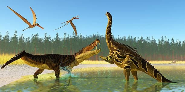 istock Kaprosuchus Swamp 468621675