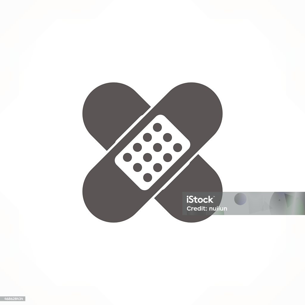 plaster icon Adhesive Bandage stock vector