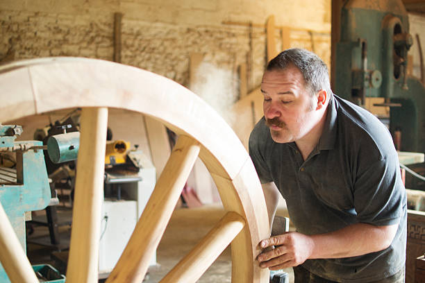istock Blowing the saw dust away 468628892