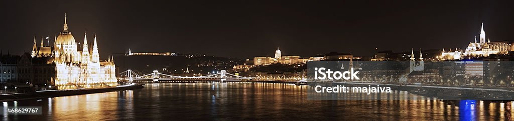 Budapest, de nuit - Photo de Budapest libre de droits