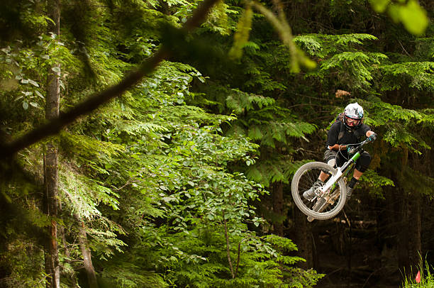 istock Extreme Female Mountain Biking 468631988