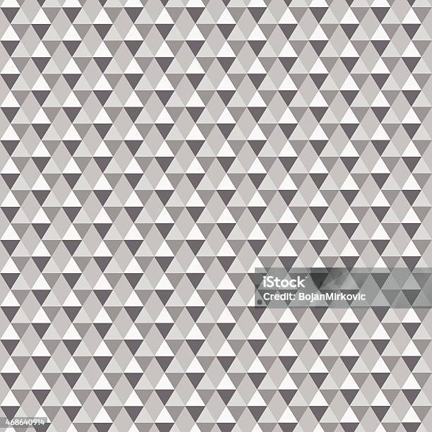 Seamless Grey Triangle Pattern Stock Illustration - Download Image Now ...