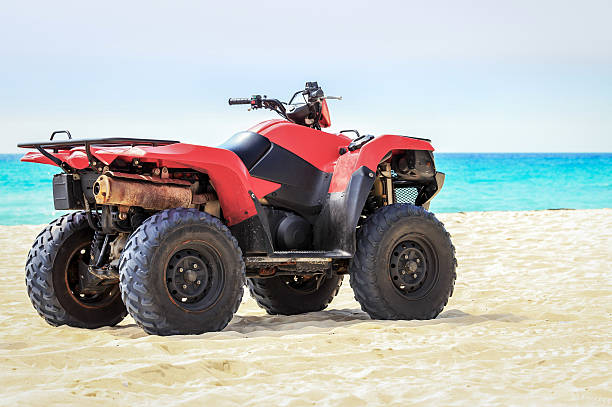 istock Quad vehicle on the beach 468641432