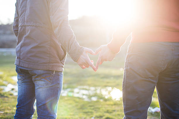 istock Gay couple showing love 468644252