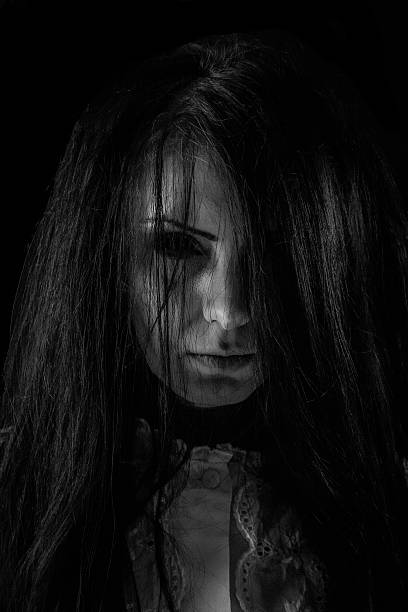 istock Scary girl halloween 468646349