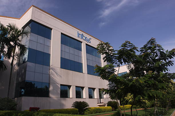 infosys hauptsitz in bangalore, indien - bangalore india business building exterior stock-fotos und bilder