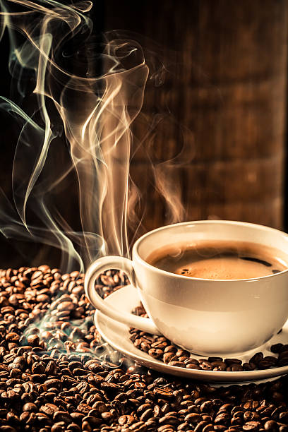 istock Taste cup of coffee with roasted seeds 468652668