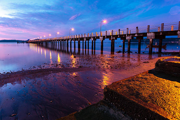 istock beautiful sunrise at the sea pier 468653582