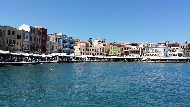 istock Sea port in Chania, Crete, Greece 468657338