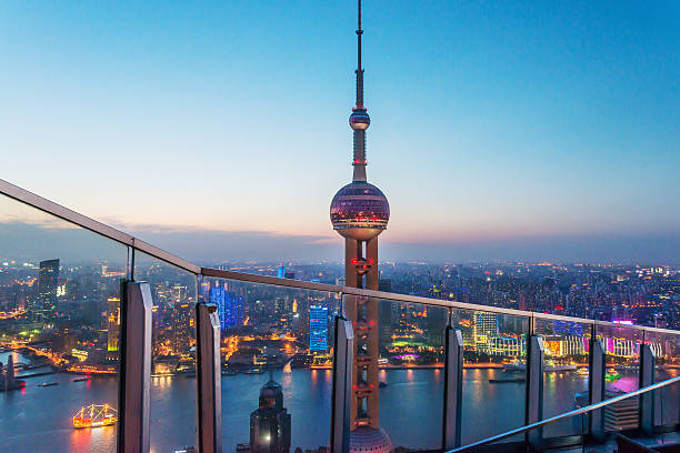istock cityscape of modern city with sunset 468659471