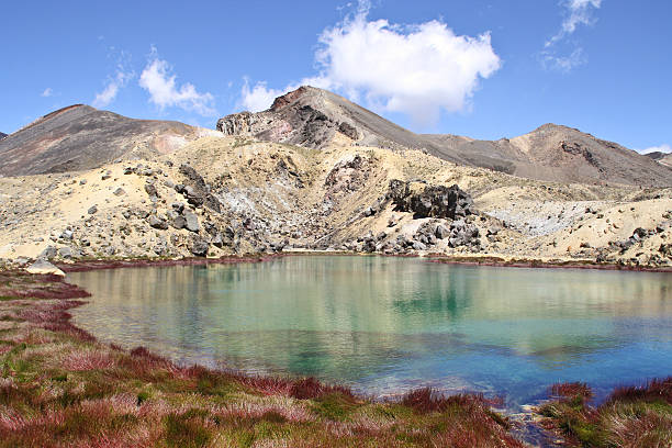 istock Sulphur lake in front of a mountains range 468662130