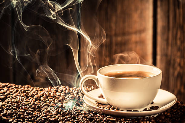 istock Taste cup of coffee with roasted grains 468662322
