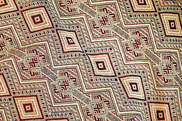 istock Thailand style rug surface close up vintage fabric 468662608