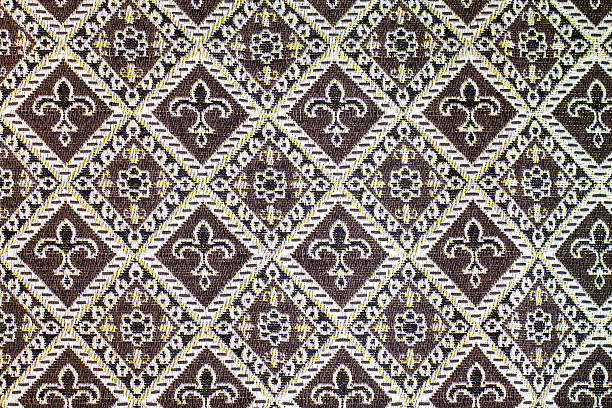 istock Thailand style rug surface close up vintage fabric 468663230