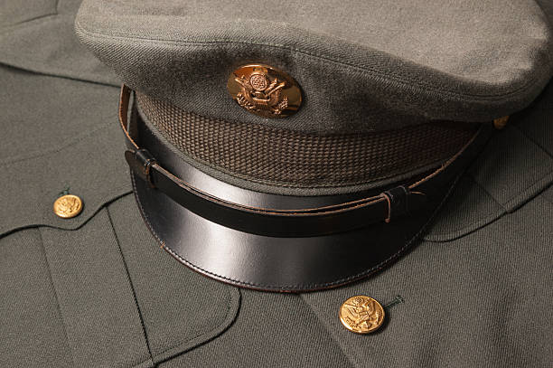 istock Vintage US Army Hat and Coat 468666212