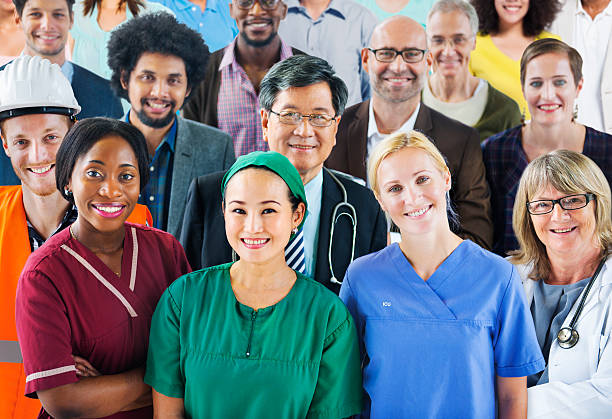 istock Group of Diverse People with Various Occupations 468668026
