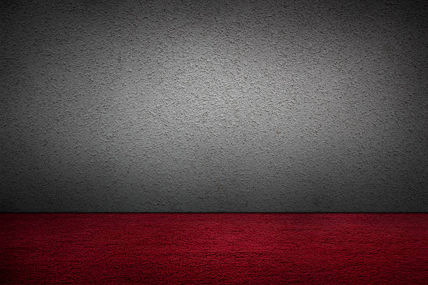 istock Cement walls and red carpet. 468668044