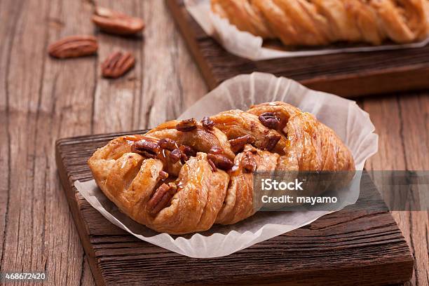 Maple Pecan Stock Photo - Download Image Now - 2015, Baked Pastry Item, Bakery