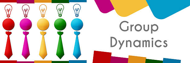 Group Dynamics Colorful Banner stock photo