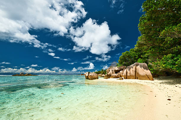 istock Beautiful beach at Seychelles 468679712