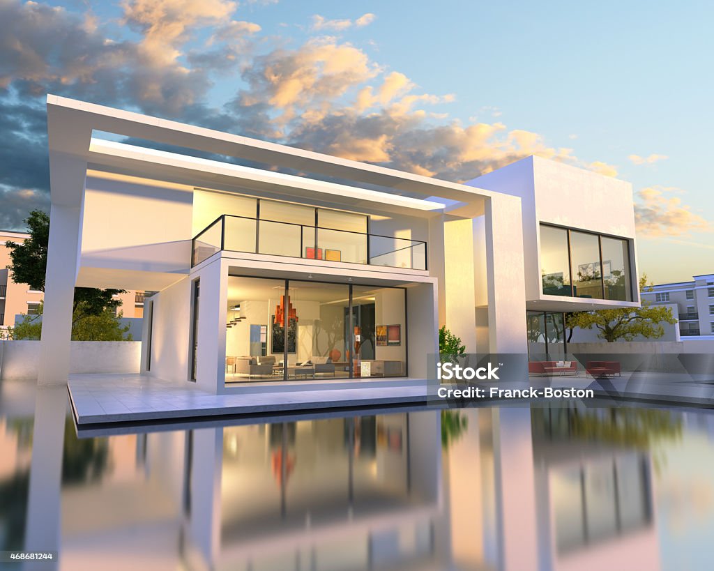 Dream House Back Stock Photo - Download Image Now - Modern, 2015 ...
