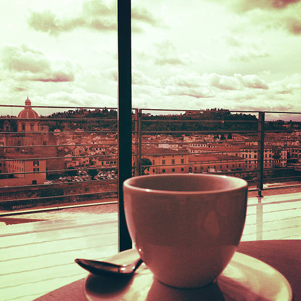 Coffee cup with a view