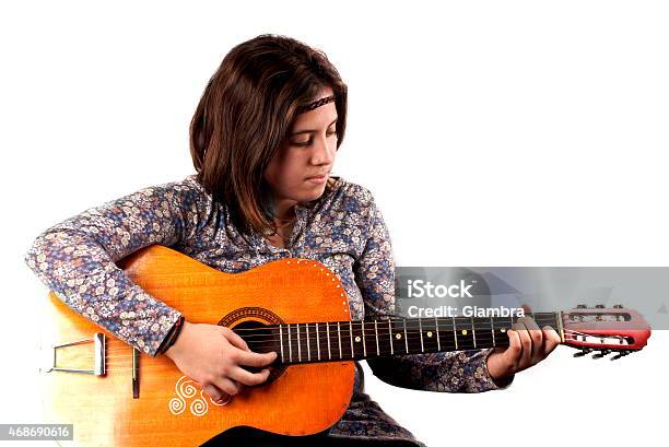 Playing Guitar Stock Photo - Download Image Now - 2015, Acoustic Guitar, Adolescence