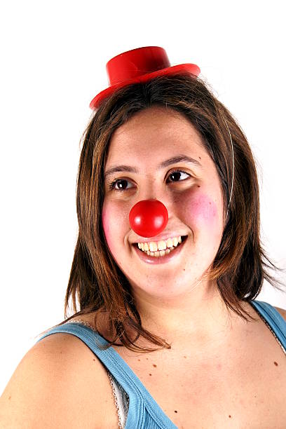 istock Clown girl 468690692