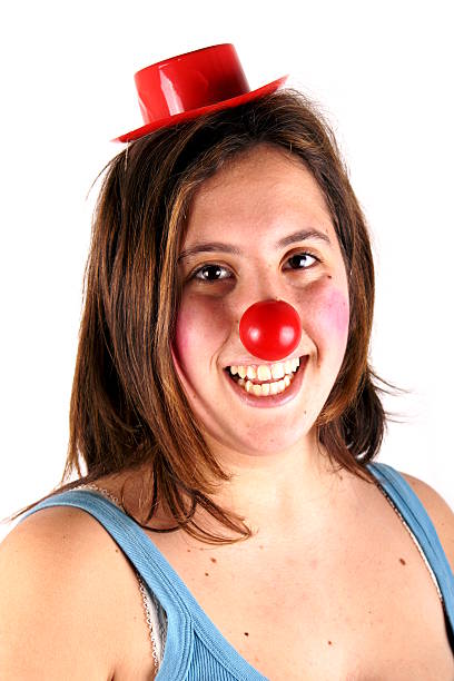istock Clown girl 468690694