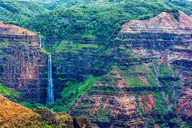 istock Water Fall at Kalalau Lookout 468691368