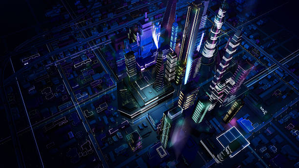 Futuristic City stock photo