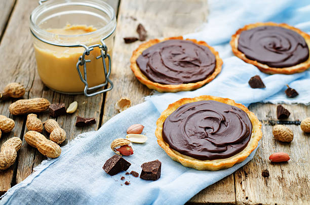 istock tartlets with peanut butter mousse and chocolate 468692600