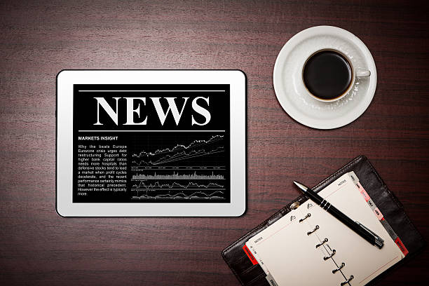 istock News on digital tablet. 468694905
