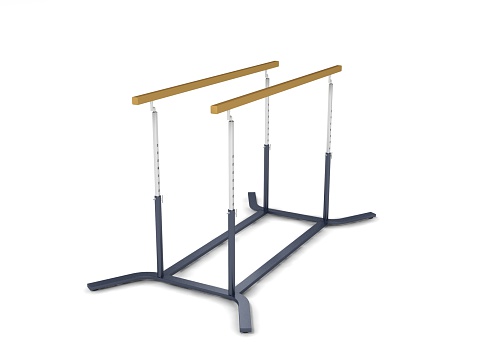 parallel bars on white background. digitally generated image.