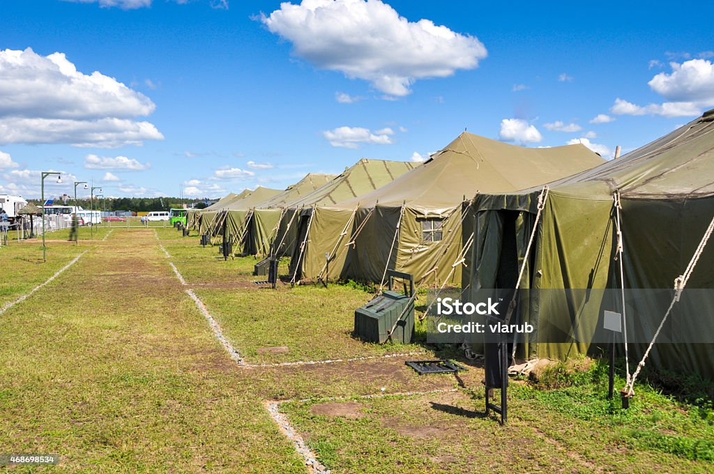 Army camp Barracks Stock Photo