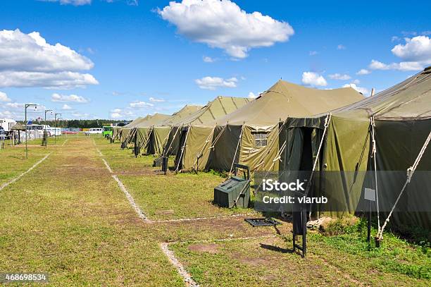 Army Camp Stock Photo - Download Image Now - Barracks, Army, Camping