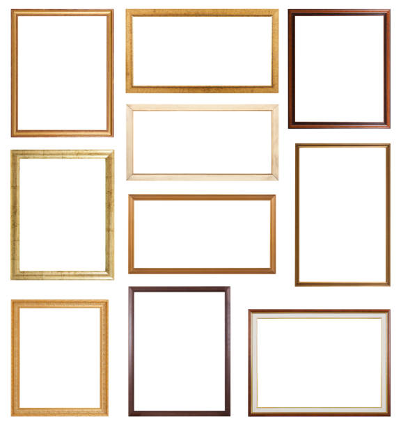 slim imagens - picture frame classical style elegance rectangle imagens e fotografias de stock