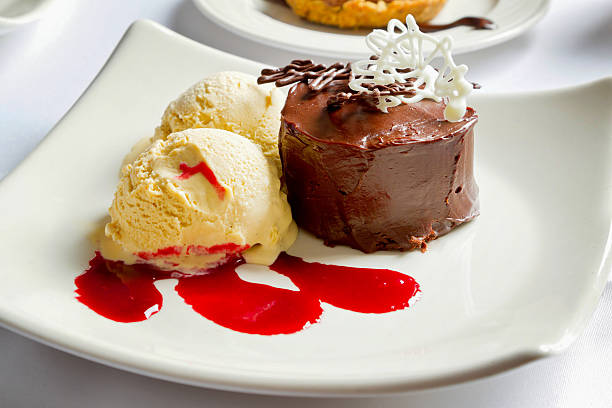 istock Little Chocolate Cake Fashionable 468705688