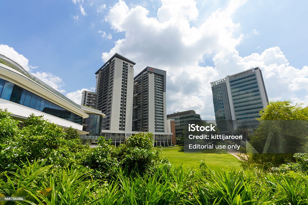 National University of Singapore (NUS) Kent Ridge, Singapore-December 7, 2014: National University of Singapore (NUS), Founded in 1905, It was ranked the 100–150th university based on performance by the Academic Ranking of World University Singapore Stock Photo