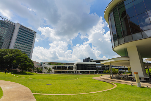 Kent Ridge, Singapore-December 7, 2014: National University of Singapore (NUS), Founded in 1905, It was ranked the 100–150th university based on performance by the Academic Ranking of World University