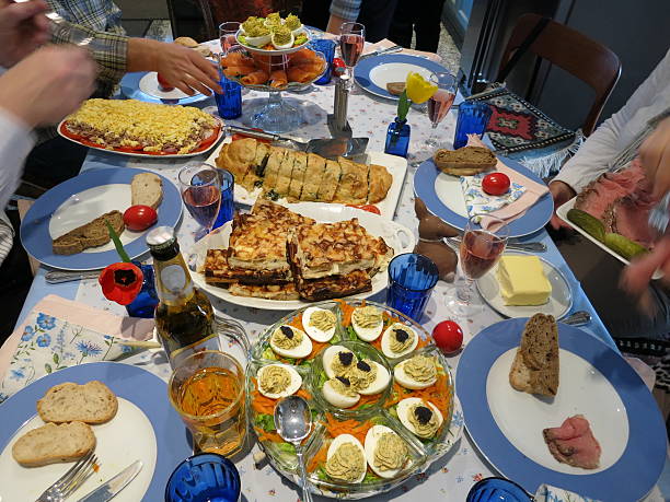 istock Home cooking. Antipasti - Mixed platters 468709726