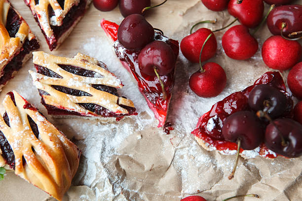 istock berries and cake on paper 468709838
