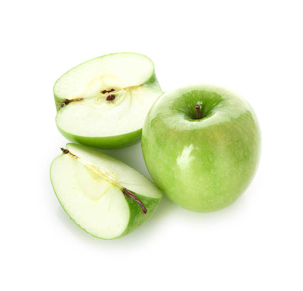 istock Green apple, isolated on white background 468715250